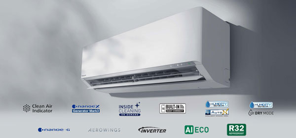 Dòng máy lạnh Panasonic một chiều Aero Inverter cao cấp (XU-BKH-8)